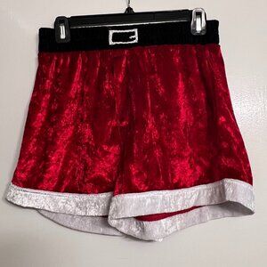 Max Deco Red Velvety Santa Novelty Christmas Boxer Shorts